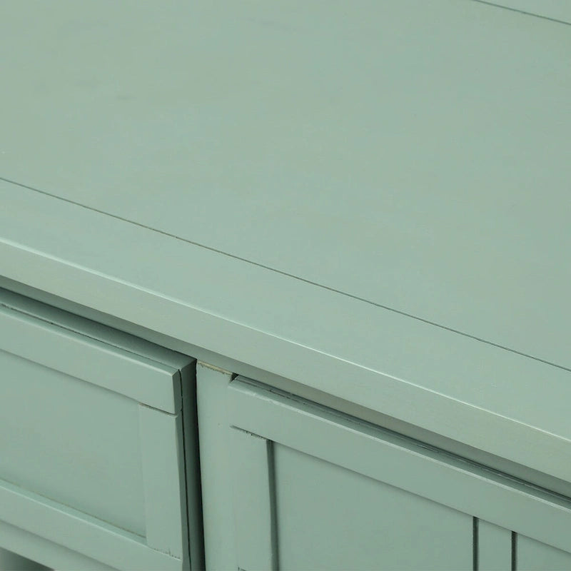 Daisy Series Console Table Traditional Design with Two Drawers and Bottom Shelf Acacia Mangium