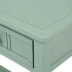 Daisy Series Console Table Traditional Design with Two Drawers and Bottom Shelf Acacia Mangium