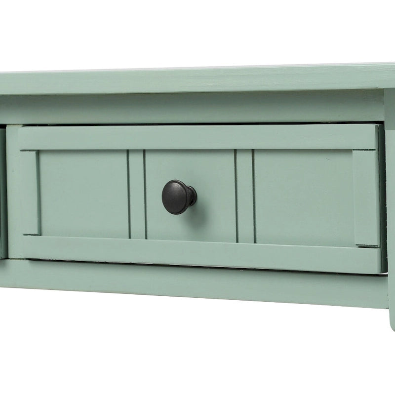 Daisy Series Console Table Traditional Design with Two Drawers and Bottom Shelf Acacia Mangium