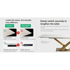 9 - Piece 94.48 Extendable Sintered Stone Dining Table with 8 Chairs Dining Set