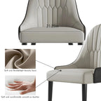 9 - Piece 94.48 Extendable Sintered Stone Dining Table with 8 Chairs Dining Set