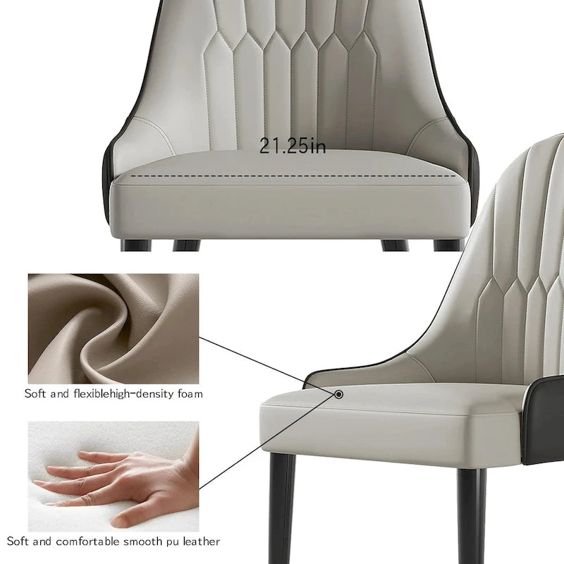 9 - Piece 94.48 Extendable Sintered Stone Dining Table with 8 Chairs Dining Set