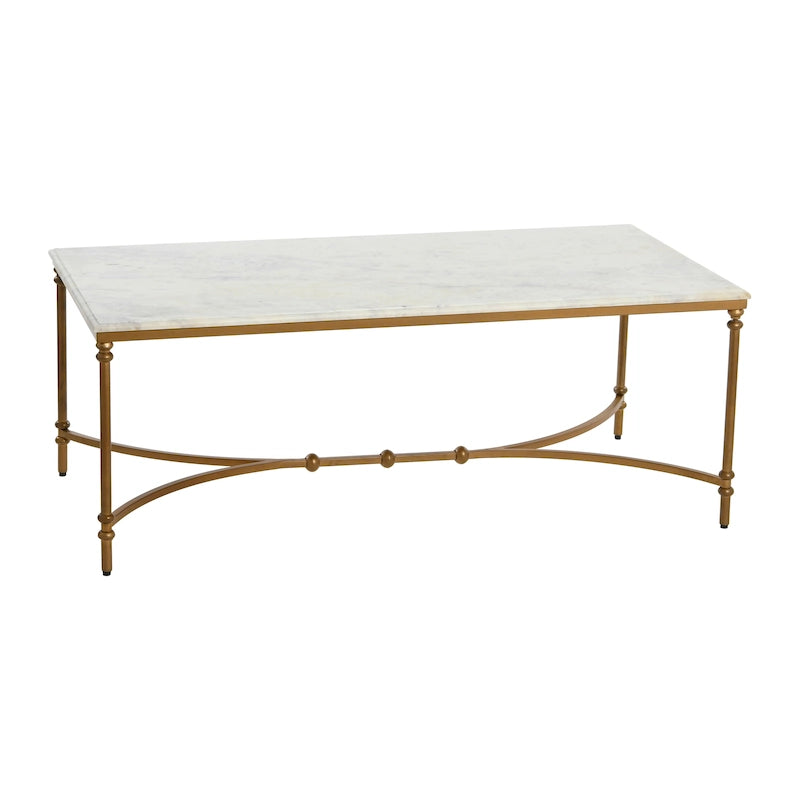 Libertine Genuine Marble and Metal Coffee Table