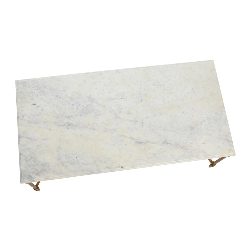 Libertine Genuine Marble and Metal Coffee Table