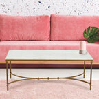 Libertine Genuine Marble and Metal Coffee Table