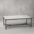 Libertine Genuine Marble and Metal Coffee Table