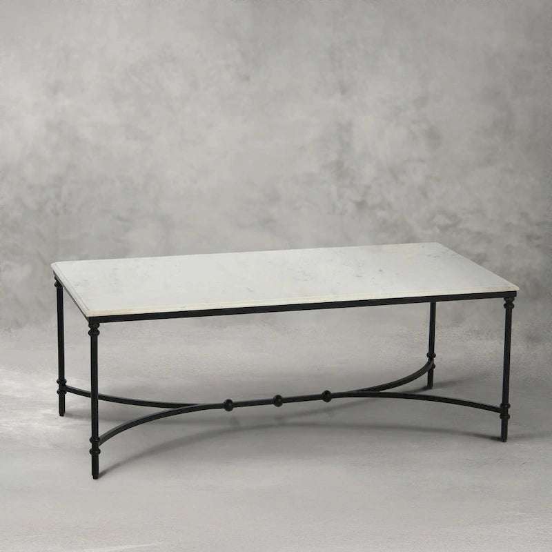 Libertine Genuine Marble and Metal Coffee Table