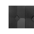 60-in Modern Black Lacquered 4-Door Wooden Sideboard Buffet Server Accent Storage Cabinet