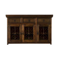 Handmade Solid Reclaimed Barn Wood & Wrought Iron Hardware Buffet & Sideboard 54 Width