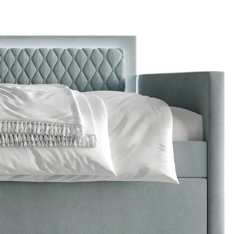 CraftPorch Contemporary Velvet Upholstered Daybed with Trundle