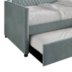 CraftPorch Contemporary Velvet Upholstered Daybed with Trundle