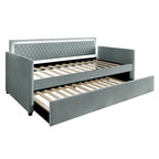 CraftPorch Contemporary Velvet Upholstered Daybed with Trundle