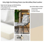 2 Pack Upholstered 360 Swivel Dining Chairs with Metal Legs