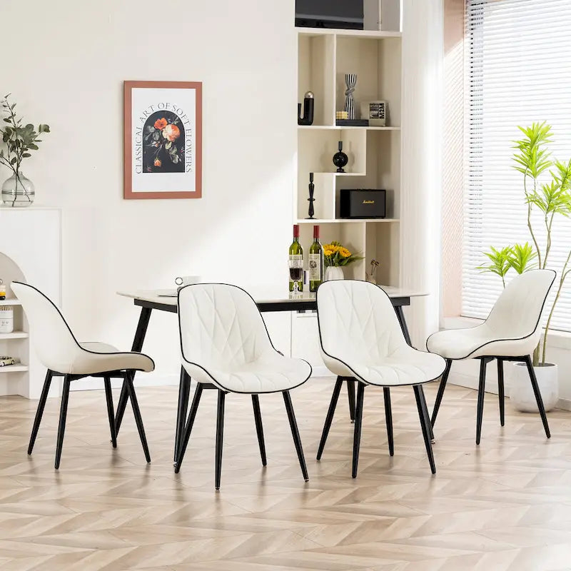 Upholstered Dining Chairs Set of 2 Modern Kitchen Chairs