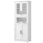Tall Cabinet with Doors and Adjustable Shelf, Kitchen , Bathroom - N/A