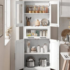 Tall Cabinet with Doors and Adjustable Shelf, Kitchen , Bathroom - N/A