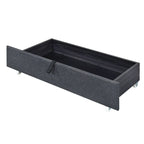 Queen Size Upholstered Platform Bed with LED Frame and 4 Drawers