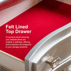 Furniture of America Seabliss Glam Solid Wood 3-Drawer Nightstand