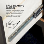 Furniture of America Seabliss Glam Solid Wood 3-Drawer Nightstand