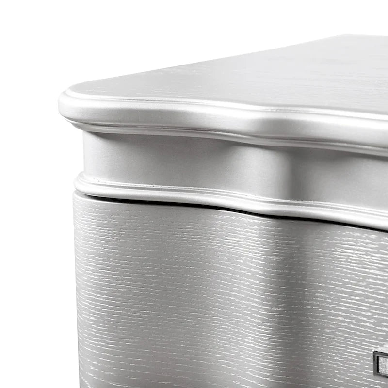 Furniture of America Seabliss Glam Solid Wood 3-Drawer Nightstand