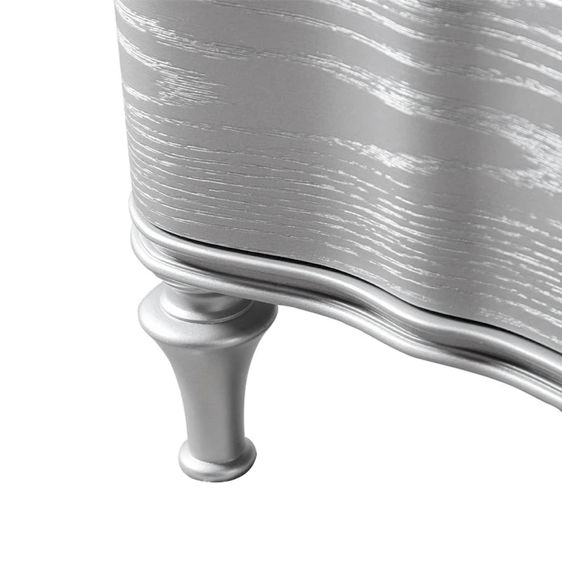 Furniture of America Seabliss Glam Solid Wood 3-Drawer Nightstand