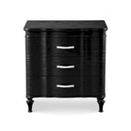 Furniture of America Seabliss Glam Solid Wood 3-Drawer Nightstand