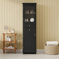 Modern Free-Standing Tall Bathroom Storage Cabinet
