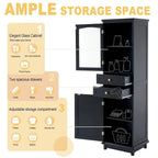 Modern Free-Standing Tall Bathroom Storage Cabinet