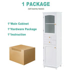 Modern Free-Standing Tall Bathroom Storage Cabinet